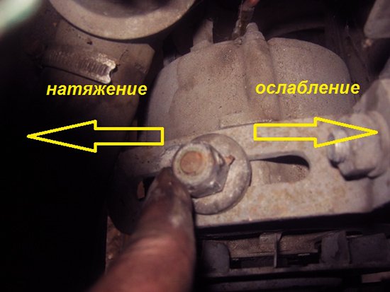 Устройство ролика натяжителя ремня генератора, натяжка ремня генератора Устройство ролика натяжителя ремня генератора, натяжка ремня генератора