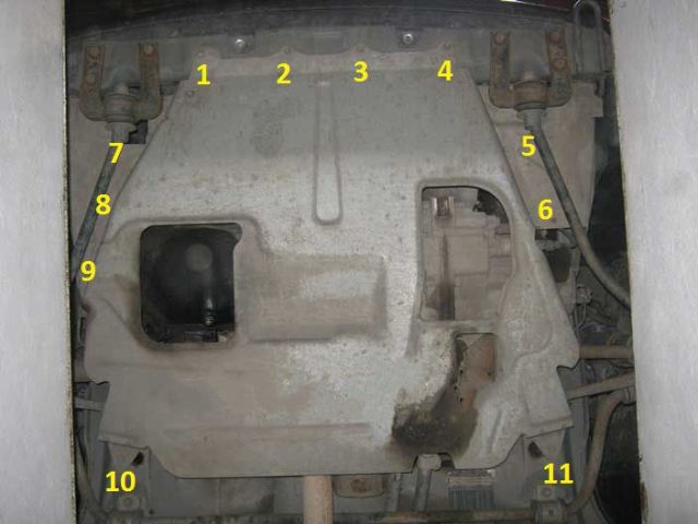 Установка кросс защиты картера на автомобиль Lada Kalina 2 самостоятельно Установка кросс защиты картера на автомобиль Lada Kalina 2 самостоятельно