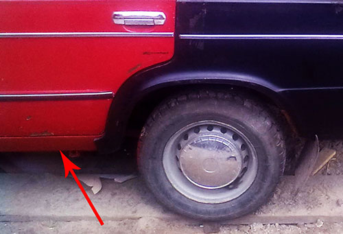 Замена порогов на легендарном автомобиле ВАЗ 2106