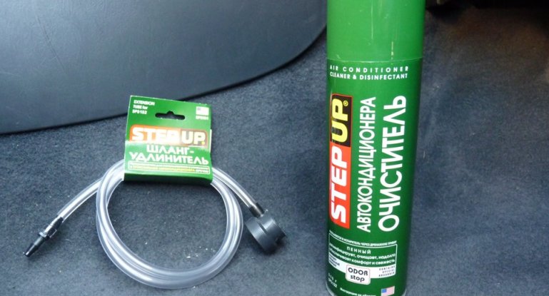 Описание пенного очистителя кондиционера автомобиля Step Up (SP5152), Liqui Moly и Plak
