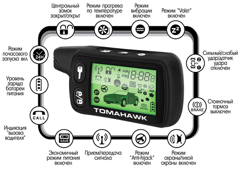 Инструкция по эксплуатации сигнализации Tomahawk (Томагавк) 9010, 9020 и 9030 с автозапуском Инструкция по эксплуатации сигнализации Tomahawk (Томагавк) 9010, 9020 и 9030 с автозапуском