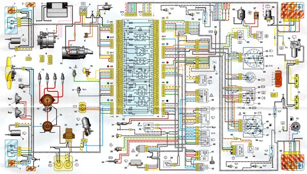 Электросхема ВАЗ 2110 инжектор и карбюратор 8 и 16 клапанов: замена электрооборудования и проводки