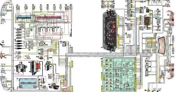 Электросхема ВАЗ 2114 инжектор 8 клапанов: схема электрооборудования и замена высоковольтных проводов Электросхема ВАЗ 2114 инжектор 8 клапанов: схема электрооборудования и замена высоковольтных проводов