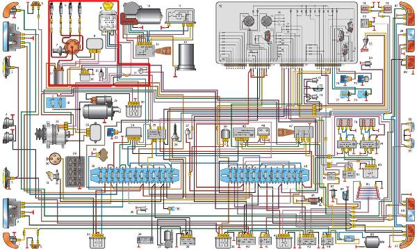Электросхема Газель 3302 и Бизнес 4216 с двигателем 402, 405 и 406 инжектор и карбюратор