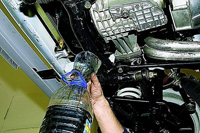 Полная замена масла на ВАЗ 21213 во всех агрегатах