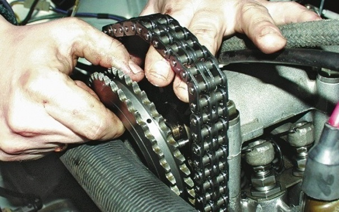 Ремонт цепного привода ГРМ на ВАЗ 2101