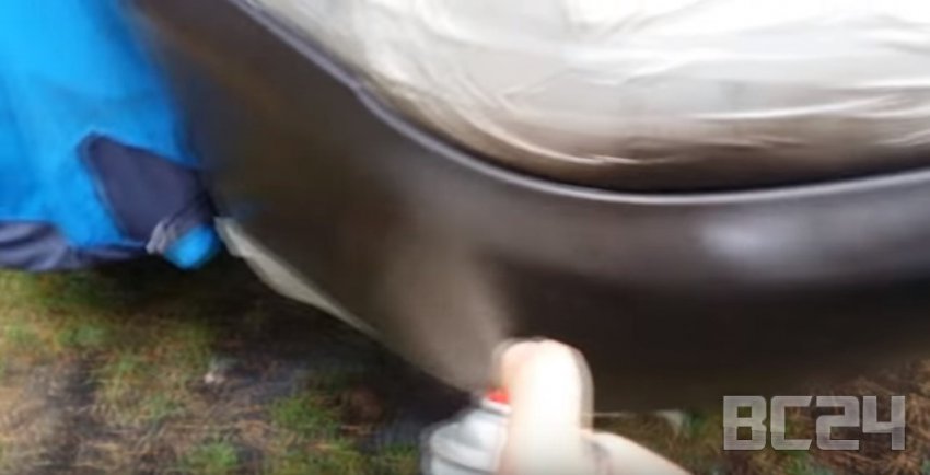 Как покрасить бампер баллончиком своими руками с видео