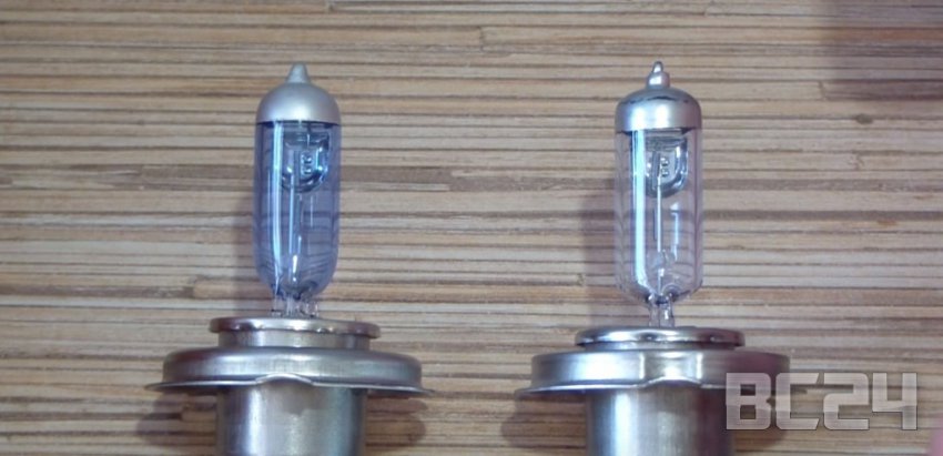 Подделка лампы OSRAM галогенной с цоколем H4 и H7