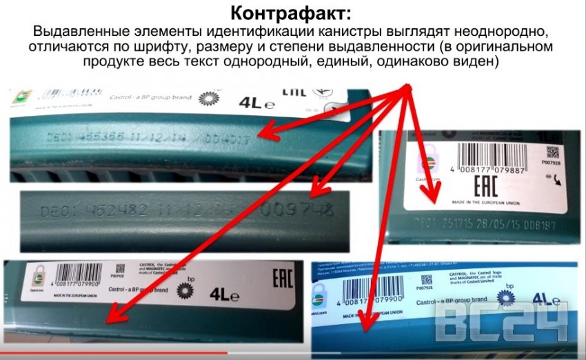 Подделка масла CASTROL - как отличить?