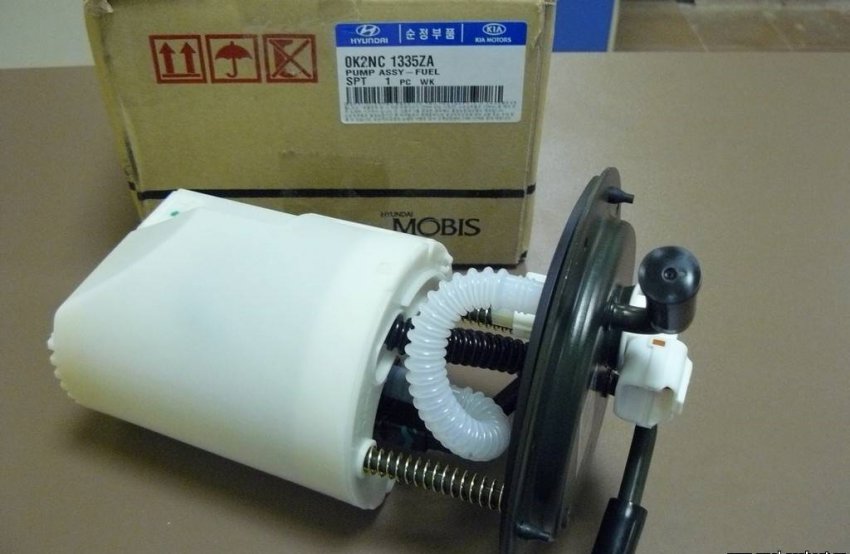 Обслуживание бензонасоса Kia Spectra собственными силами в условиях гаража